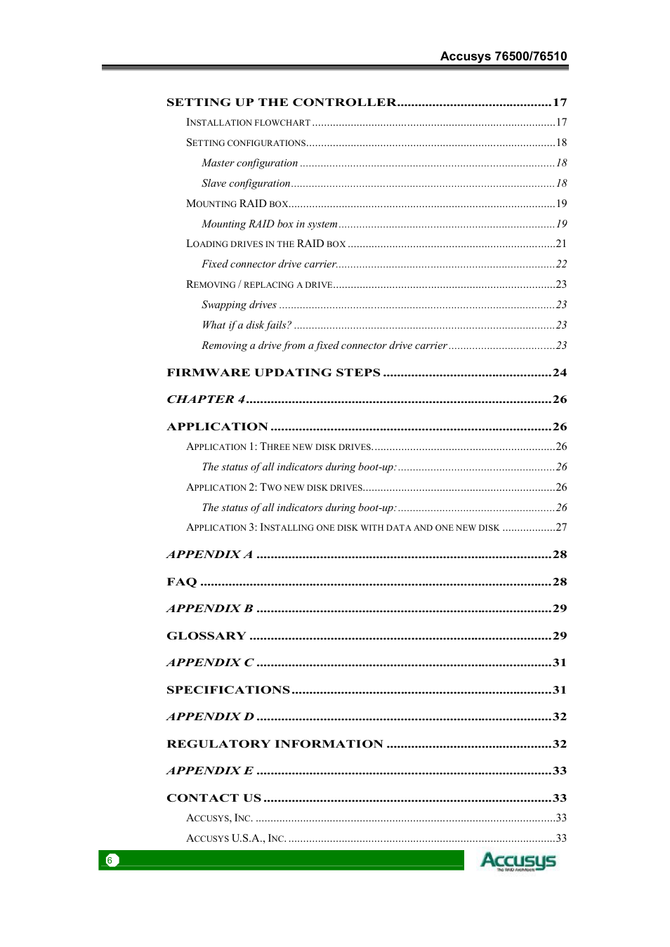 Accusys ACS-76510 User Manual | Page 6 / 34
