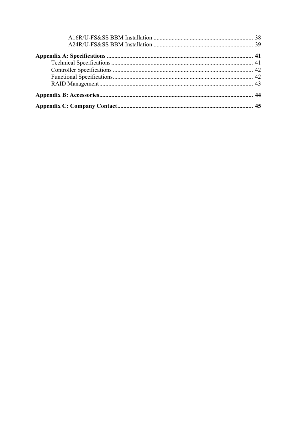 Accusys ExaRAID A24U-SS User Manual | Page 4 / 53