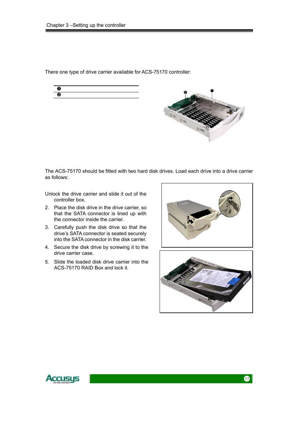 Accusys ACS-75170 User Manual | Page 17 / 29