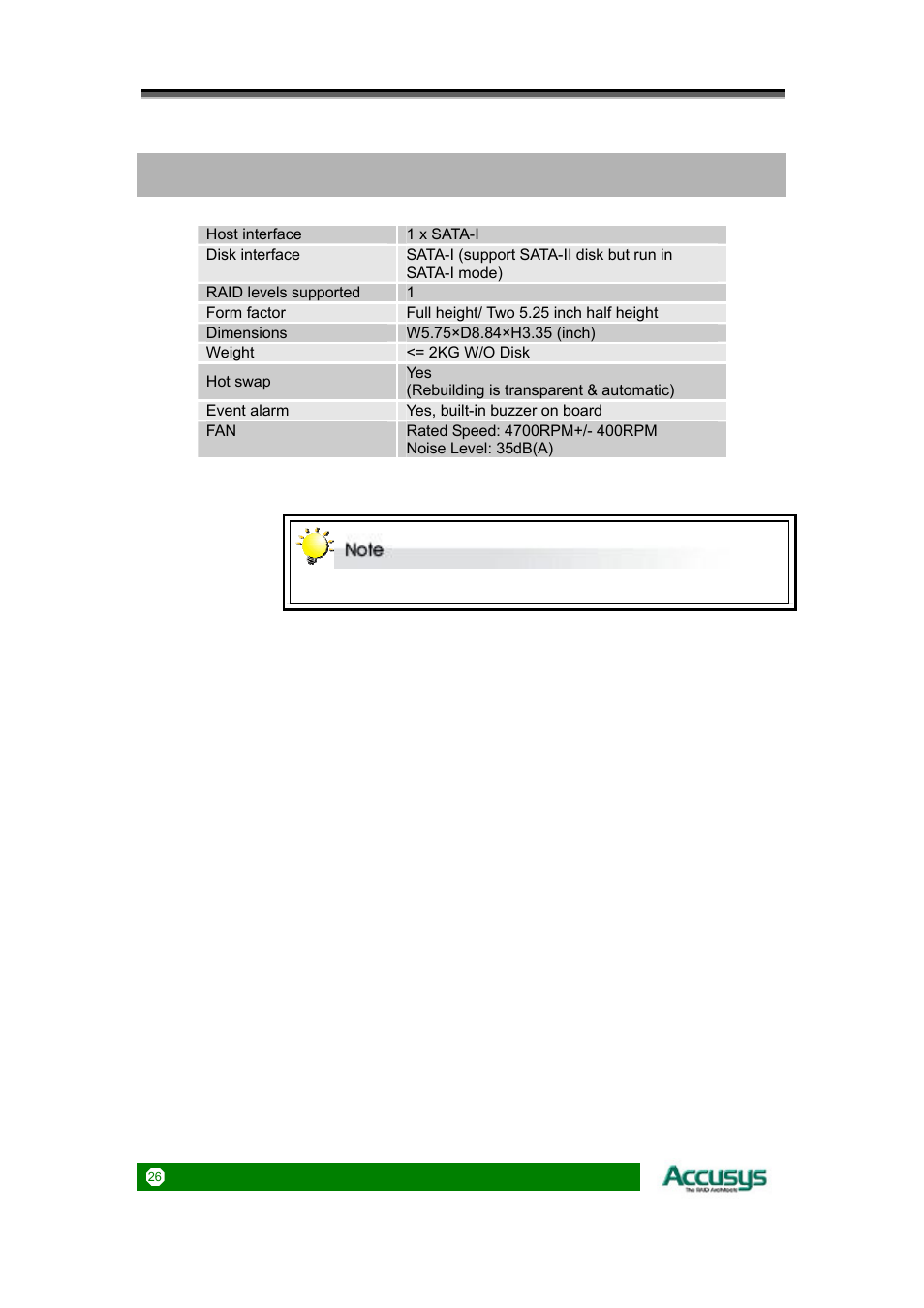 Accusys ACS-75170 User Manual | Page 26 / 29