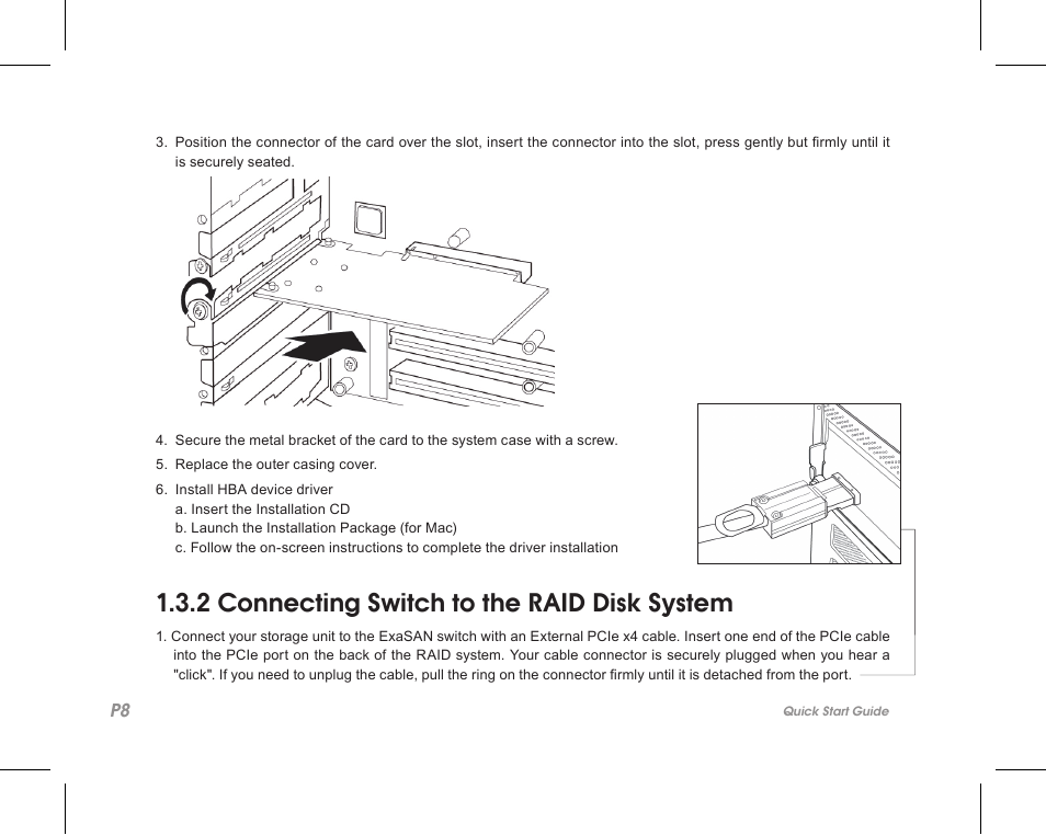 2 connecting switch to the raid disk system | Accusys ExaSAN SW-08 User Manual | Page 10 / 40