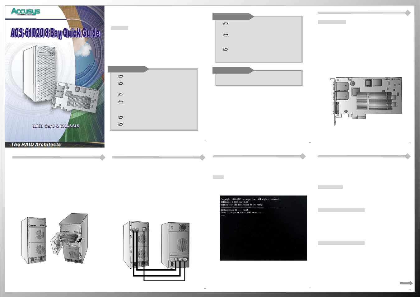 Accusys ACS 61020-8 User Manual | 2 pages