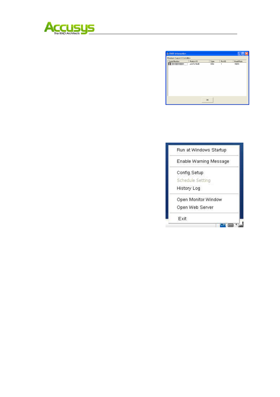 Accusys StorConn GUI User Manual | Page 11 / 35