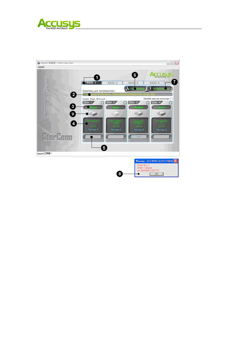 Accusys StorConn GUI User Manual | Page 13 / 35