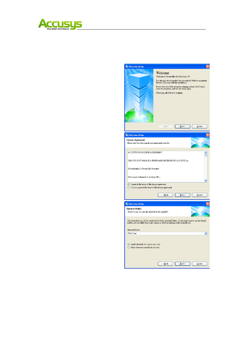 Accusys StorConn GUI User Manual | Page 9 / 35