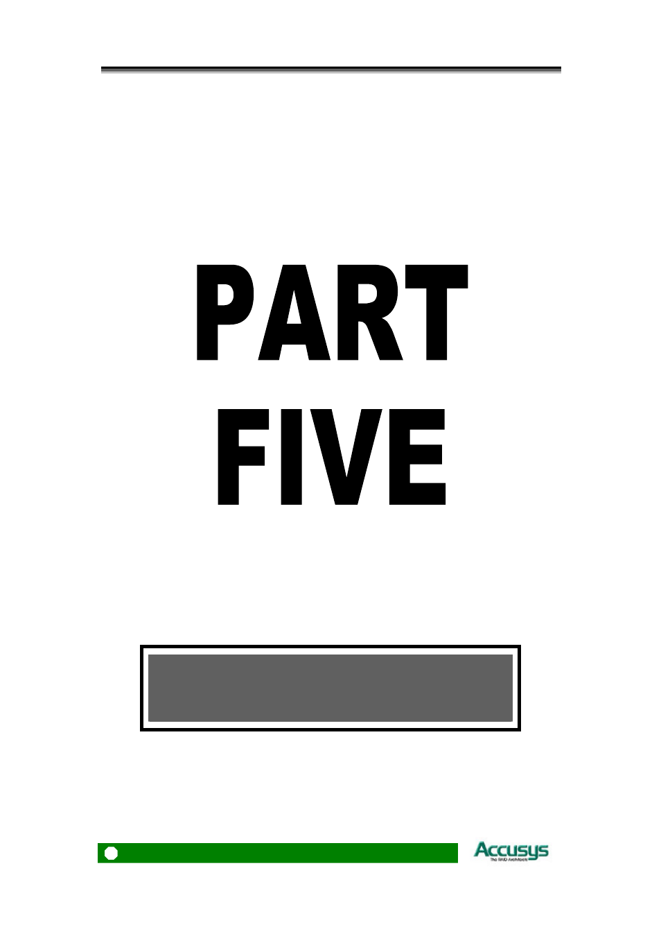 Part five maintenance, Maintenance | Accusys ExaSAN A08S-PS User Manual | Page 28 / 38