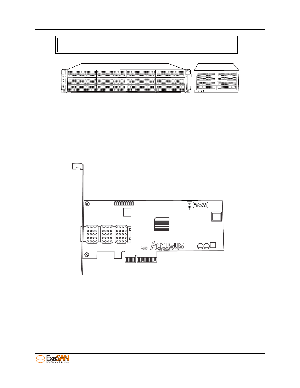 3 exasan qsfp host bus adapter (acs-63200nt), Exasan qsfp host bus adapter (acs-63200nt), Figure 5: acs-63200nt (z1m) hba card | Accusys ExaSAN SWF16 User Manual | Page 14 / 107