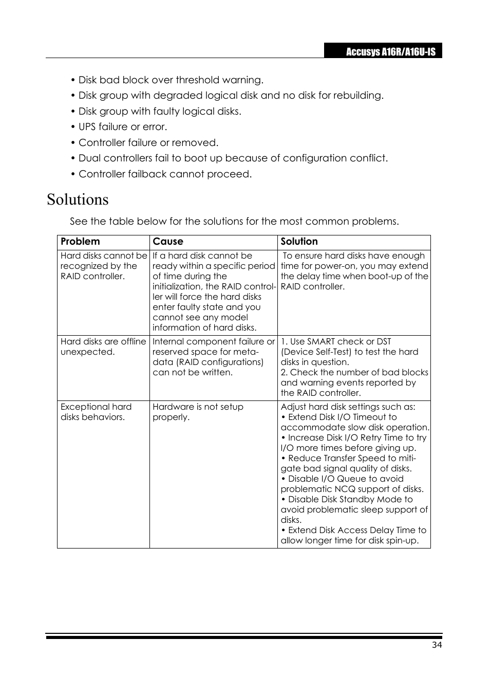 Solutions | Accusys ExaRAID A16U-IS User Manual | Page 36 / 40