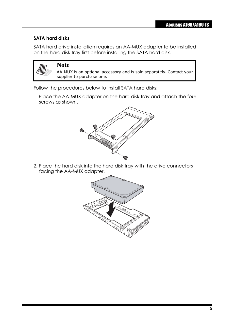 Accusys ExaRAID A16U-IS User Manual | Page 8 / 40
