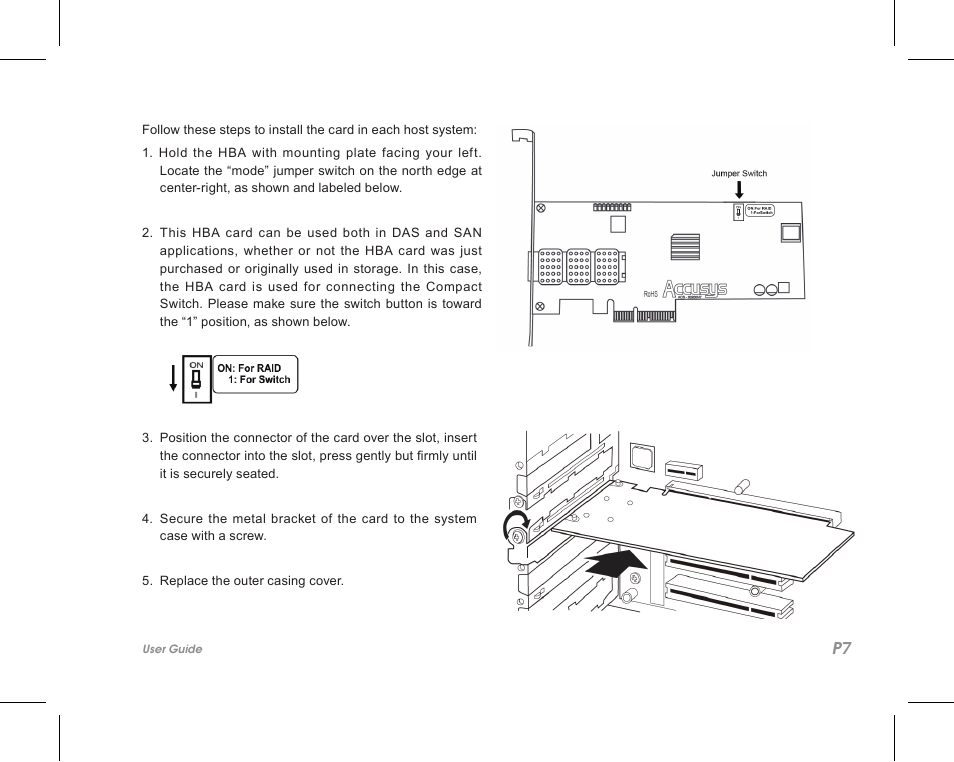 Accusys ExaSAN SW08-Q4 User Manual | Page 9 / 44