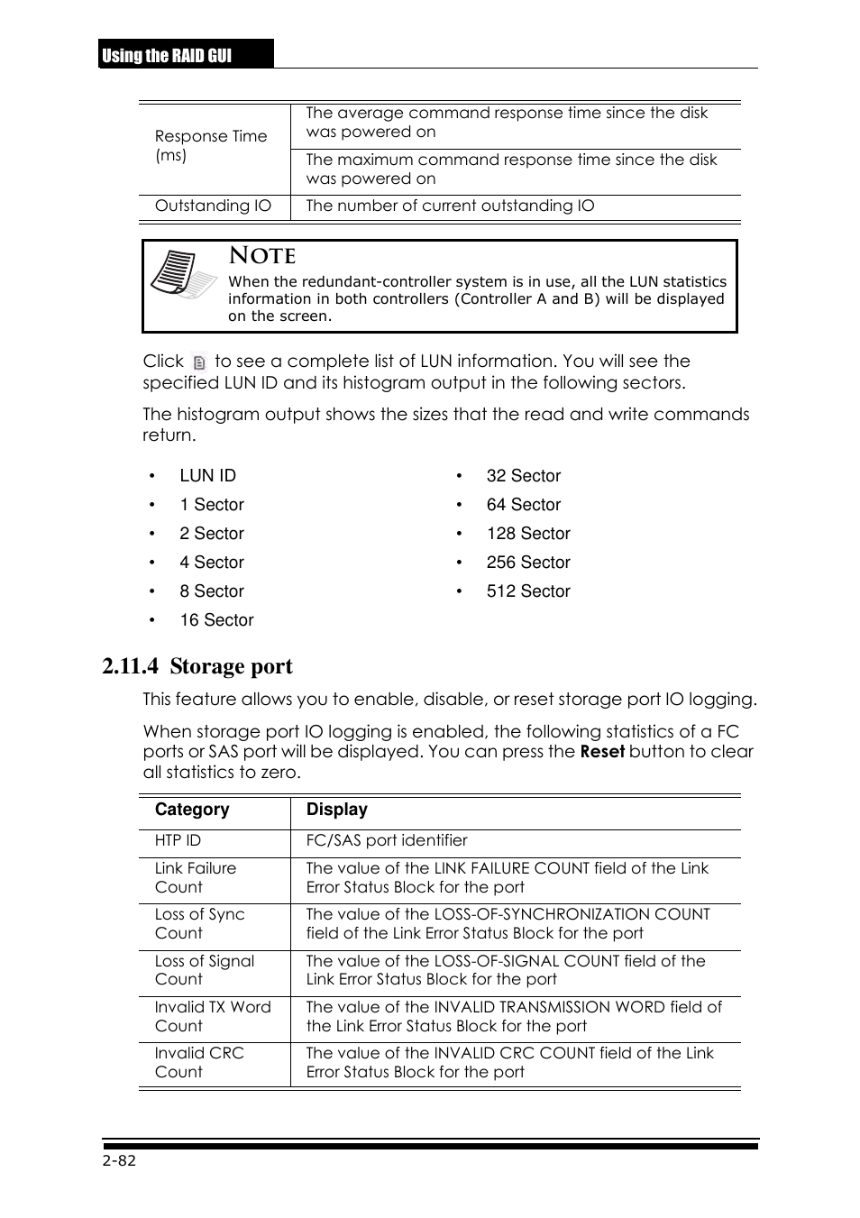 4 storage port | Accusys ExaRAID GUI User Manual | Page 122 / 369