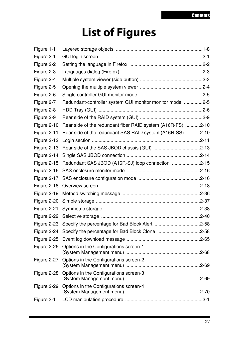 Acs82410lot2.pdf, List of figures | Accusys ExaRAID GUI User Manual | Page 15 / 369