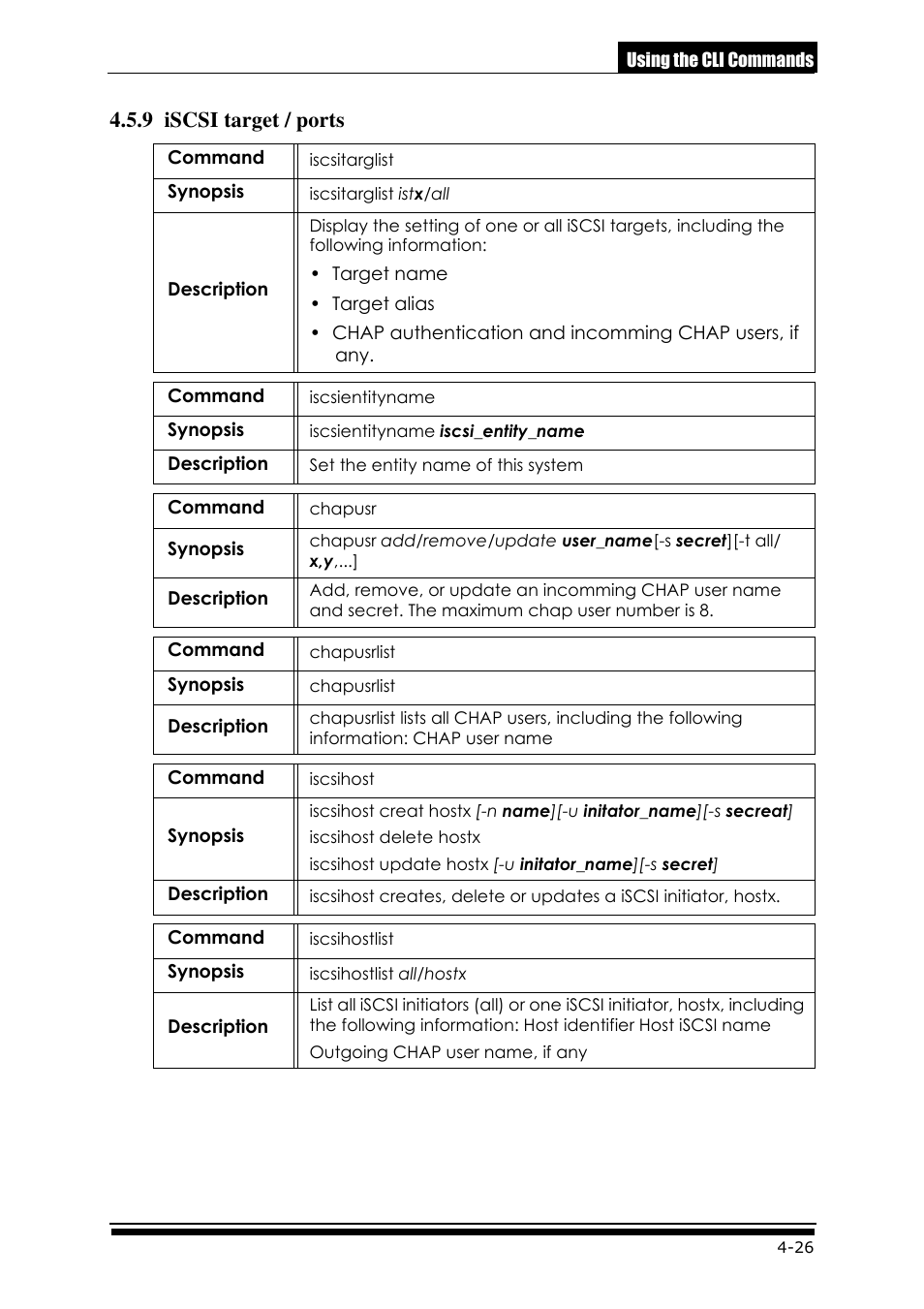 9 iscsi target / ports | Accusys ExaRAID GUI User Manual | Page 157 / 369
