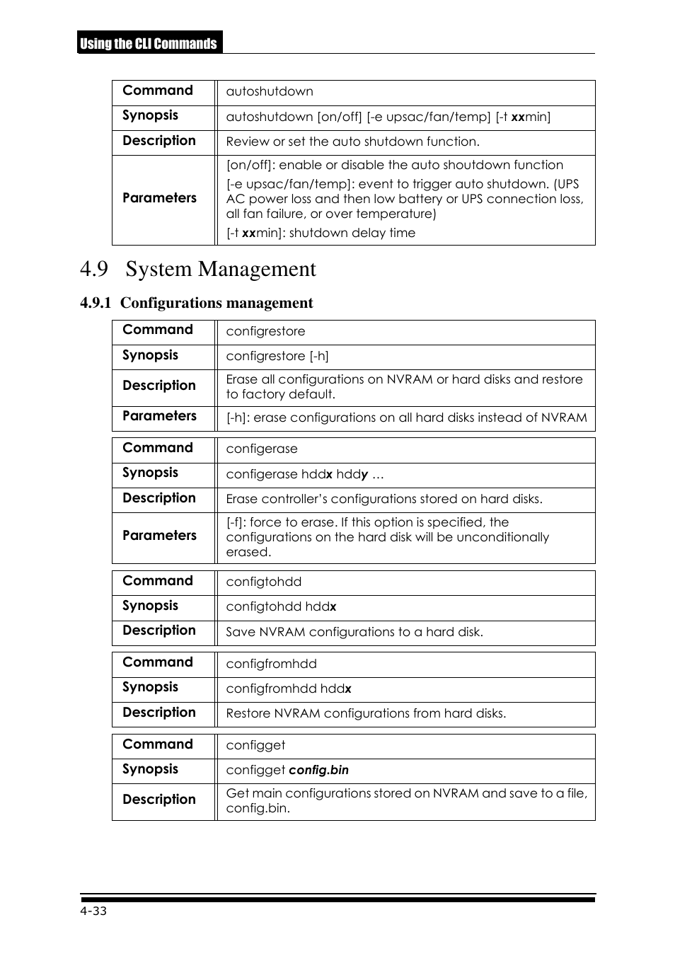 9 system management, 1 configurations management | Accusys ExaRAID GUI User Manual | Page 164 / 369
