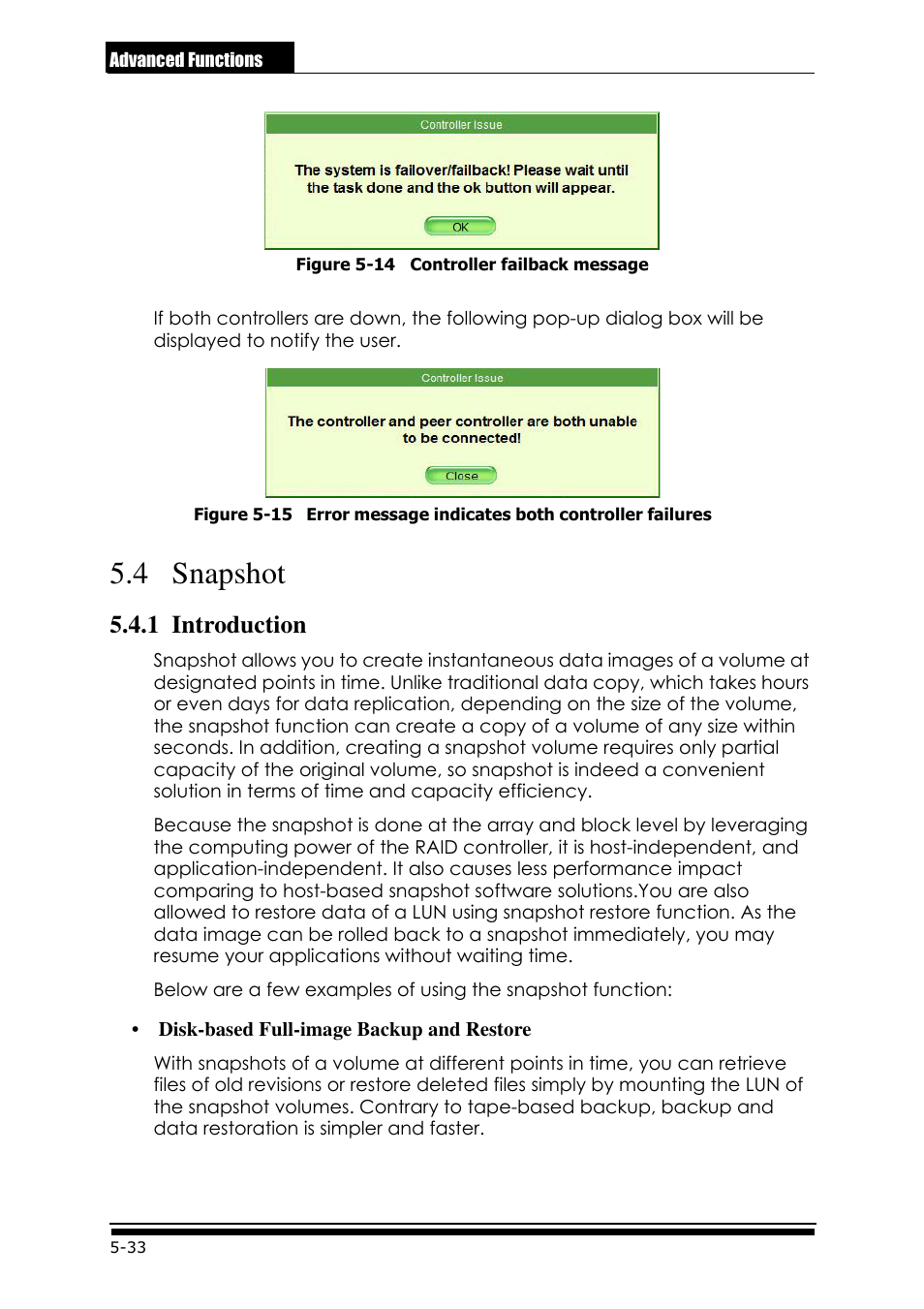 4 snapshot, 1 introduction | Accusys ExaRAID GUI User Manual | Page 206 / 369