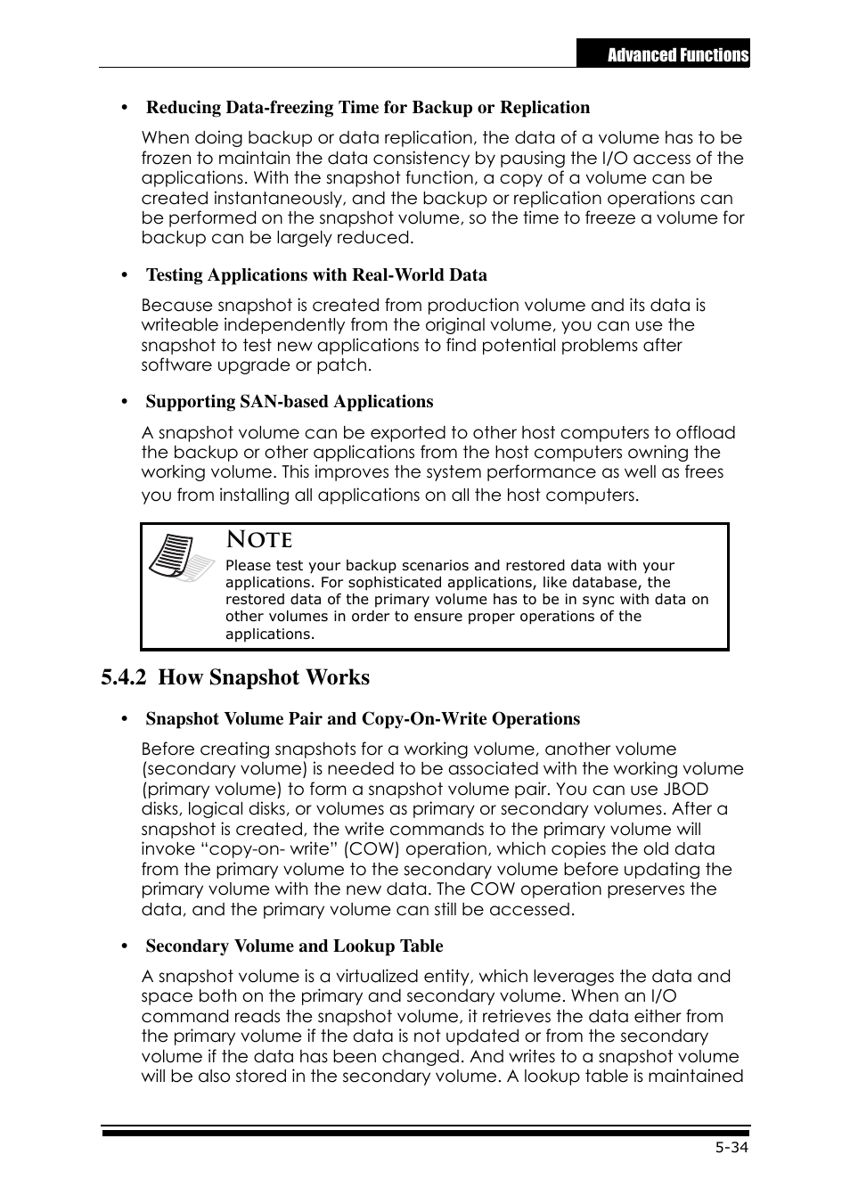 2 how snapshot works | Accusys ExaRAID GUI User Manual | Page 207 / 369