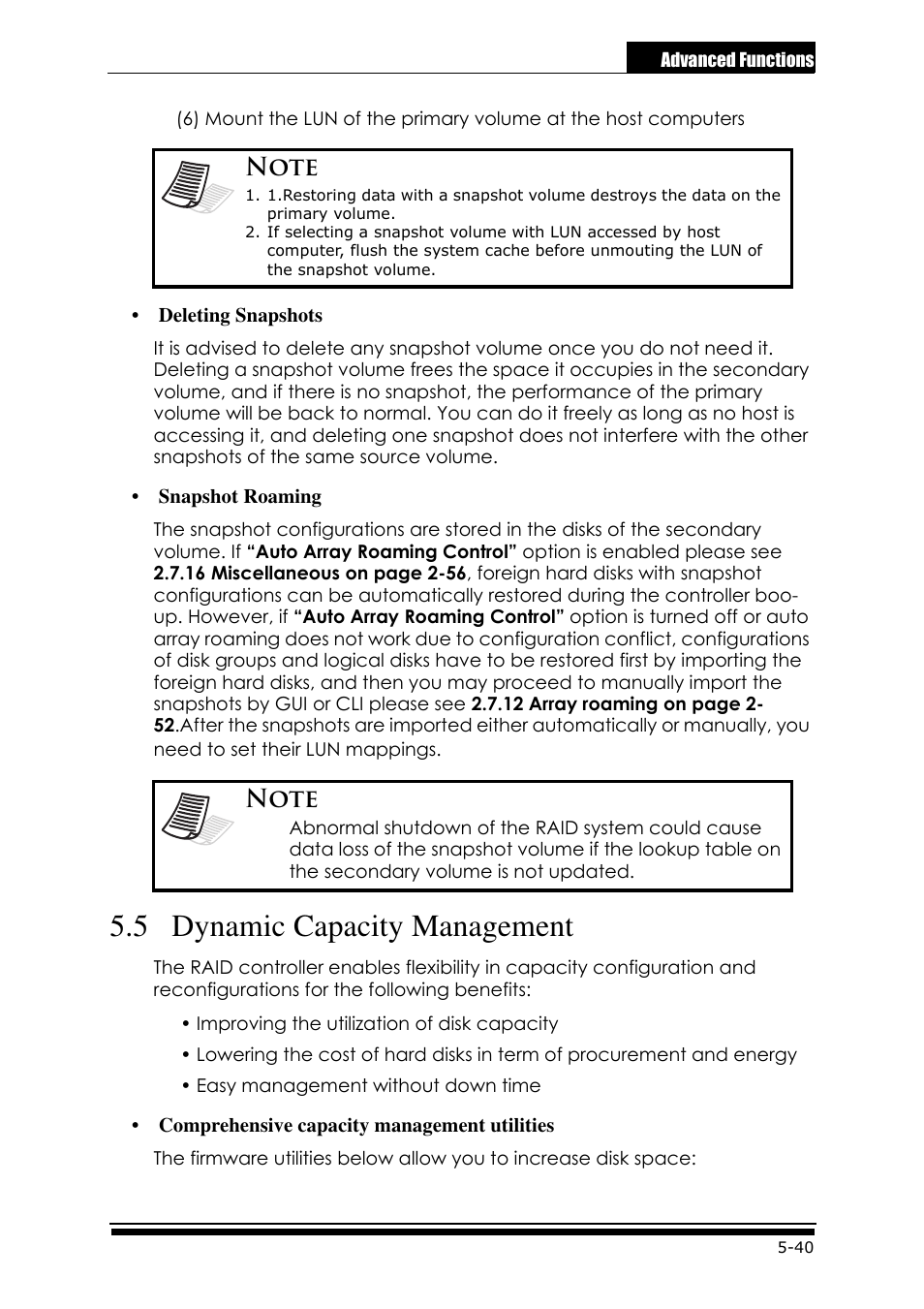 5 dynamic capacity management | Accusys ExaRAID GUI User Manual | Page 213 / 369