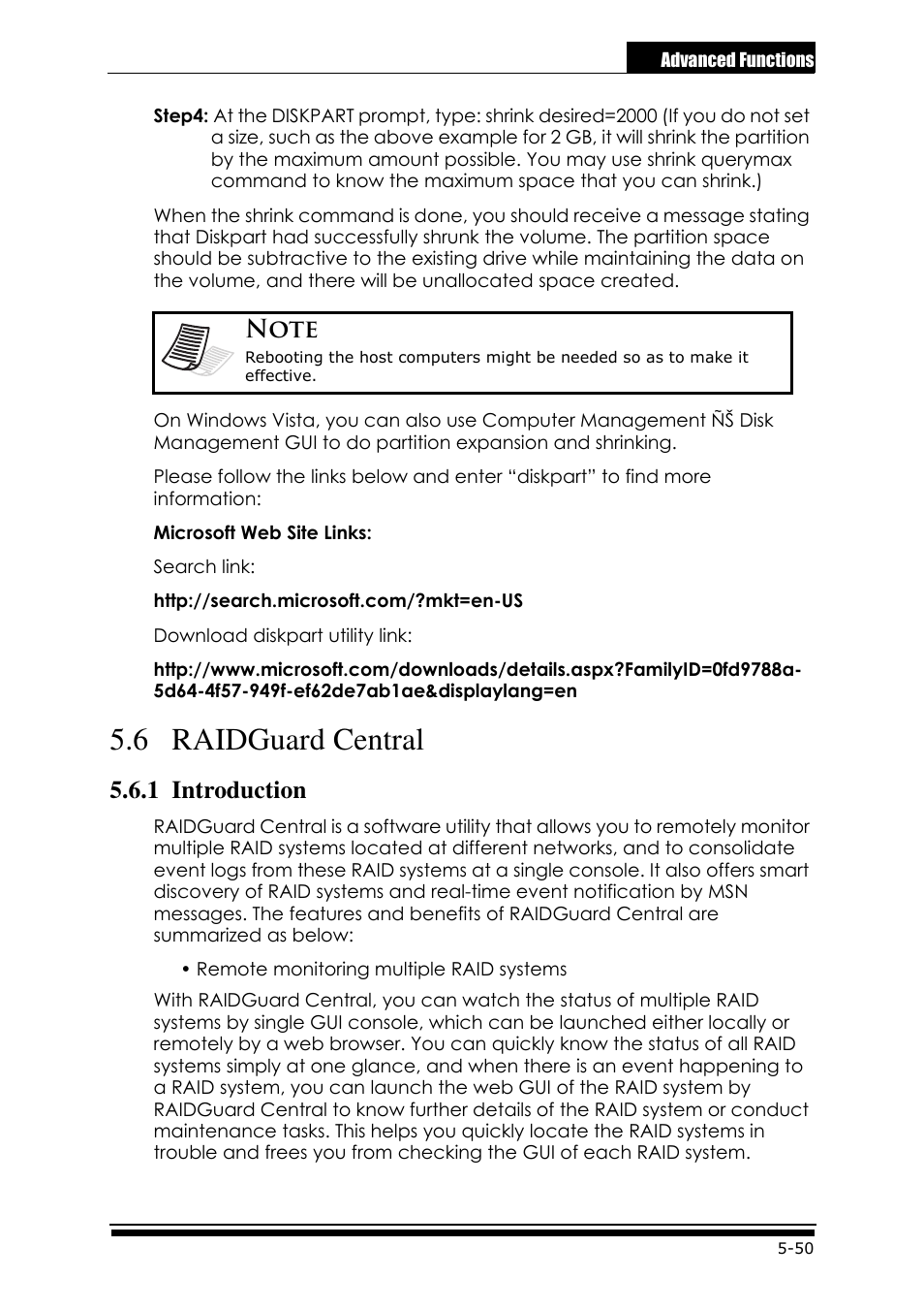 6 raidguard central, 1 introduction | Accusys ExaRAID GUI User Manual | Page 223 / 369