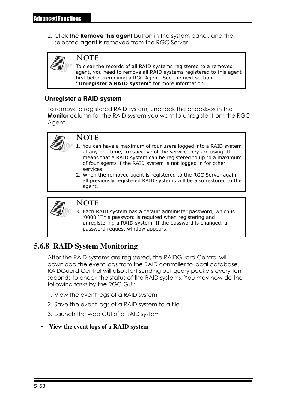 8 raid system monitoring | Accusys ExaRAID GUI User Manual | Page 236 / 369