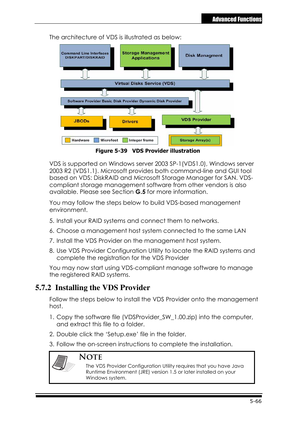 2 installing the vds provider | Accusys ExaRAID GUI User Manual | Page 239 / 369