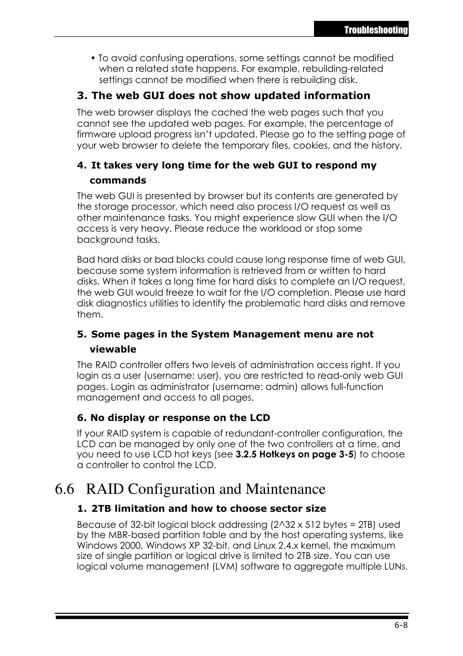 6 raid configuration and maintenance | Accusys ExaRAID GUI User Manual | Page 251 / 369