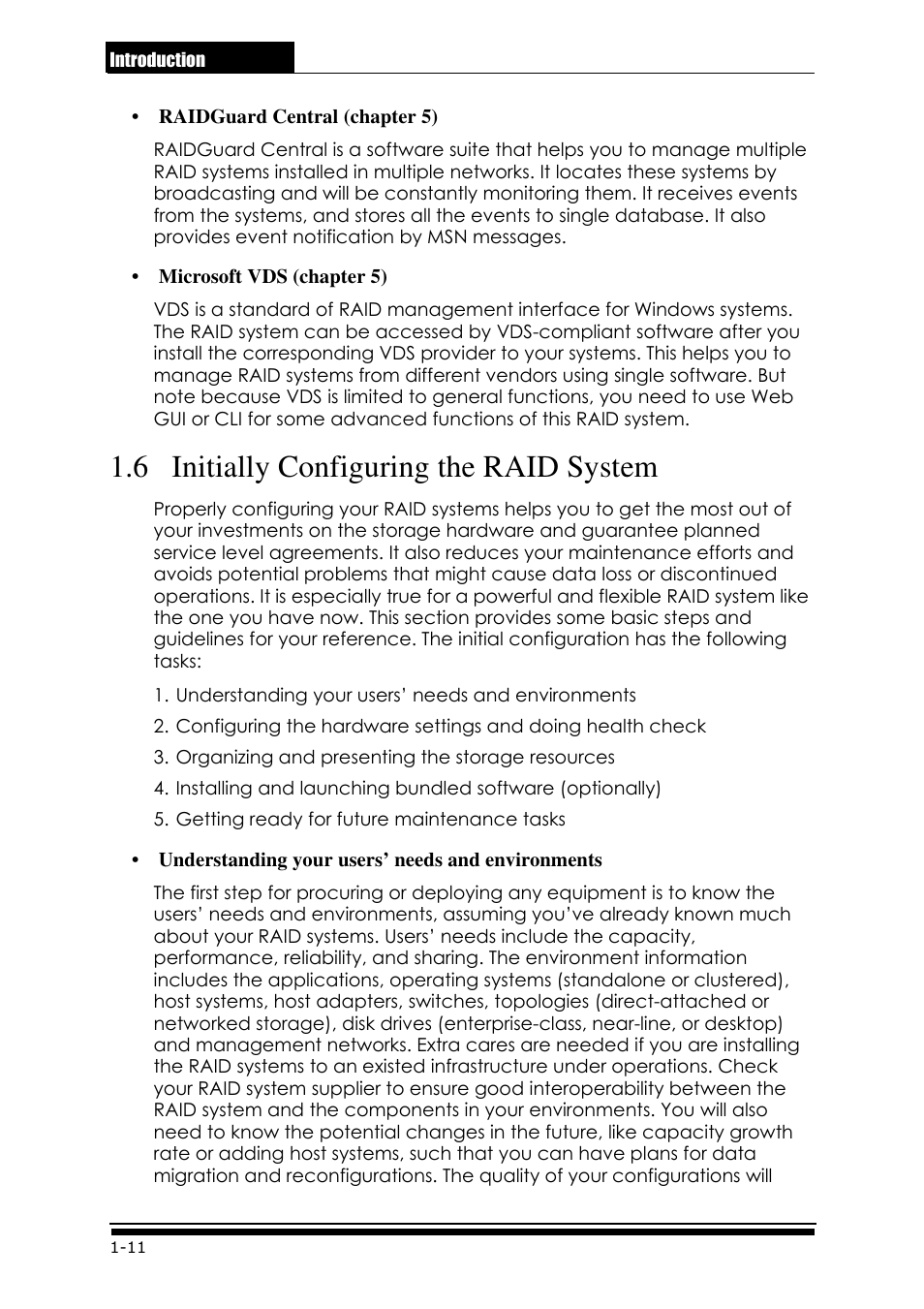 6 initially configuring the raid system | Accusys ExaRAID GUI User Manual | Page 36 / 369
