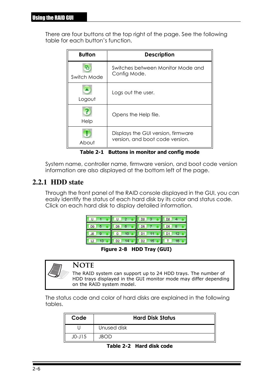 1 hdd state | Accusys ExaRAID GUI User Manual | Page 46 / 369