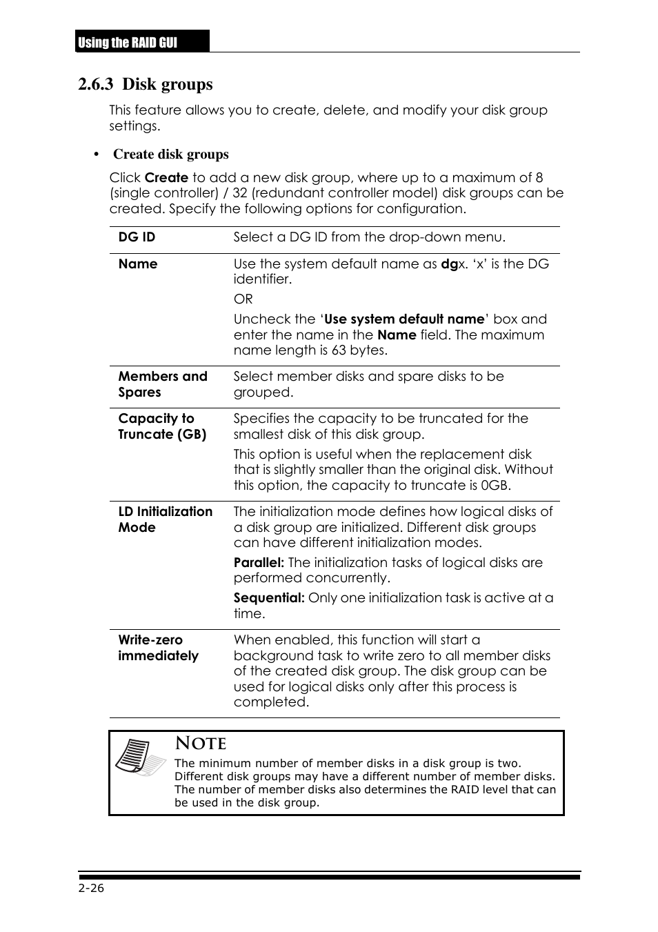 3 disk groups | Accusys ExaRAID GUI User Manual | Page 66 / 369