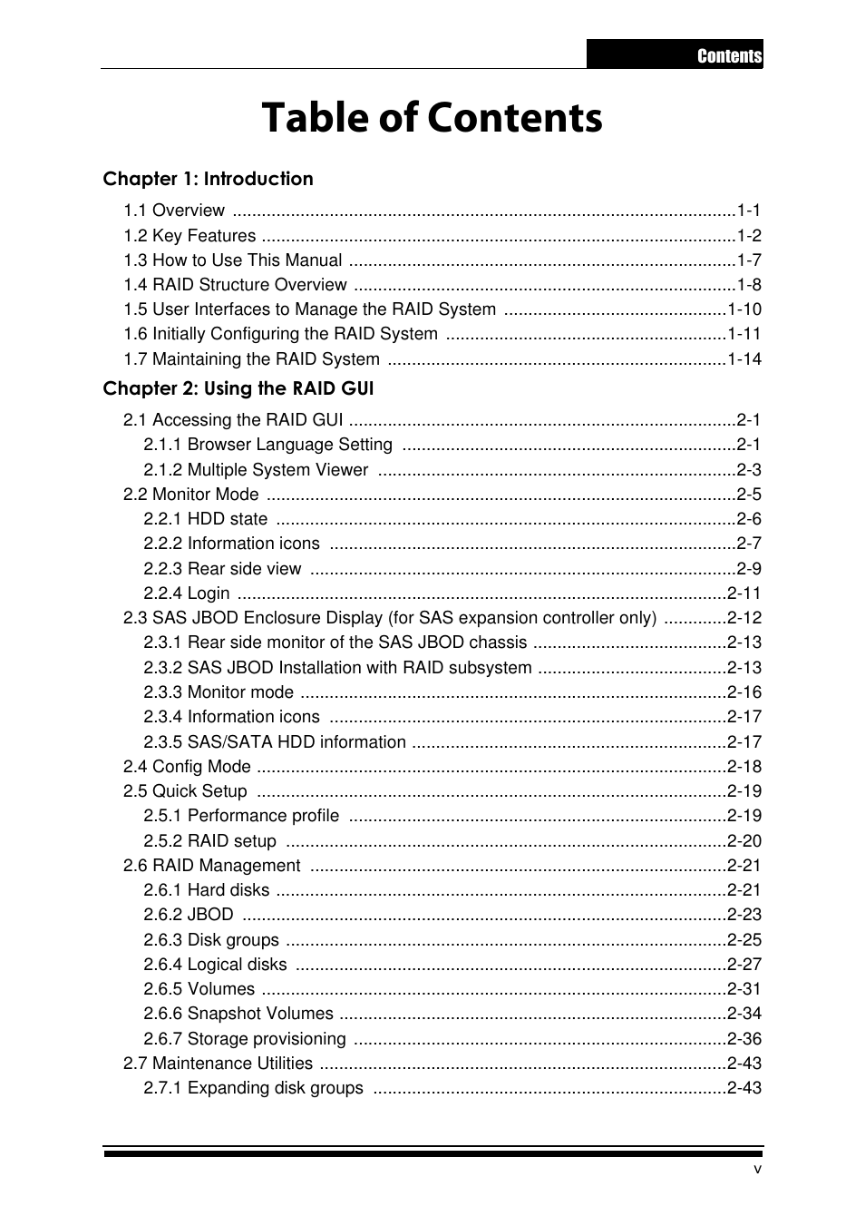 Accusys ExaRAID GUI User Manual | Page 7 / 369