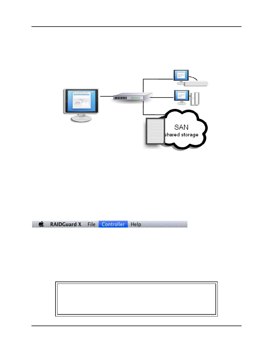 2 raidguard x menu bar, Raidguard x menu bar | Accusys ExaSAN A12S2-PS User Manual | Page 54 / 114