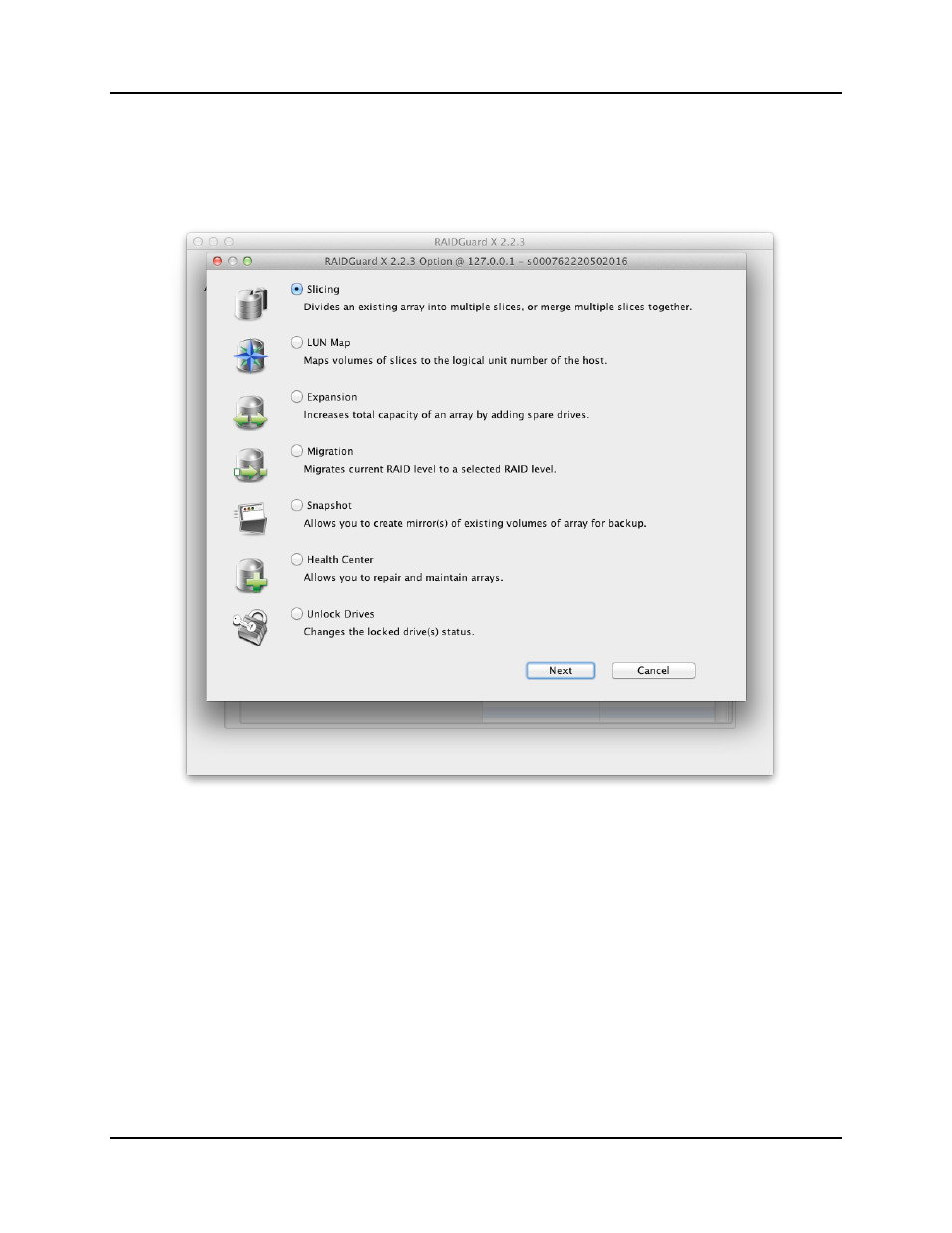 8 options function setting, Options function setting | Accusys ExaSAN A12S2-PS User Manual | Page 80 / 114