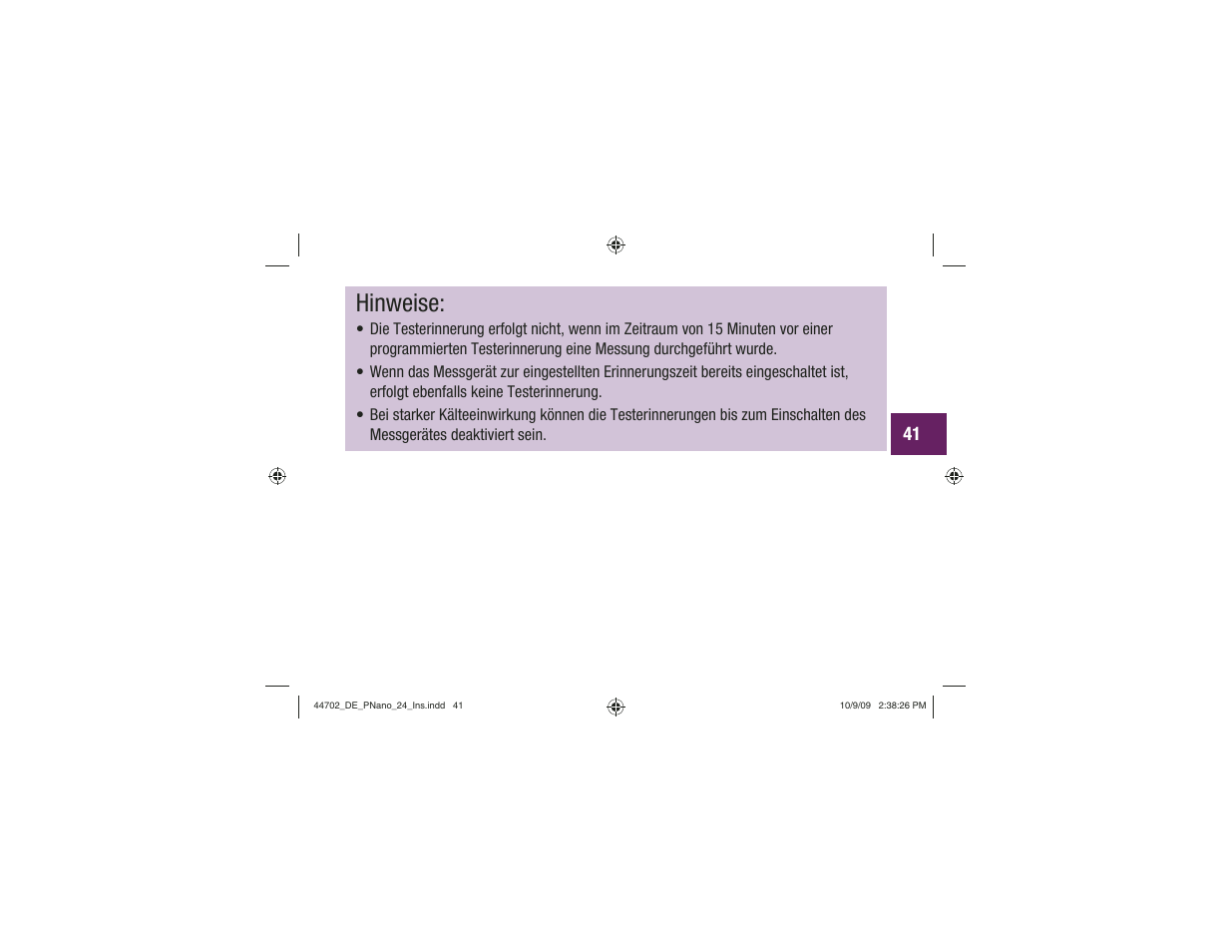 Hinweise | Акку-Чек Перформа Нано User Manual | Page 125 / 332