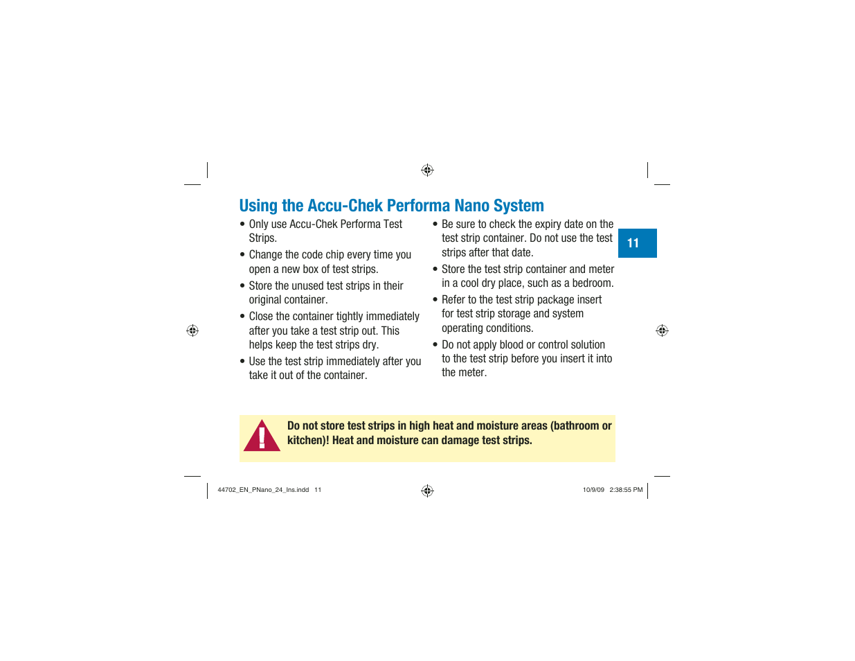 Using the accu-chek performa nano system | Акку-Чек Перформа Нано User Manual | Page 13 / 332