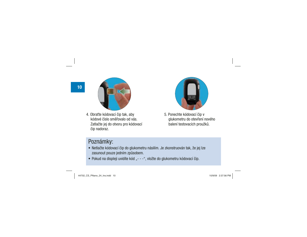 Poznámky | Акку-Чек Перформа Нано User Manual | Page 176 / 332