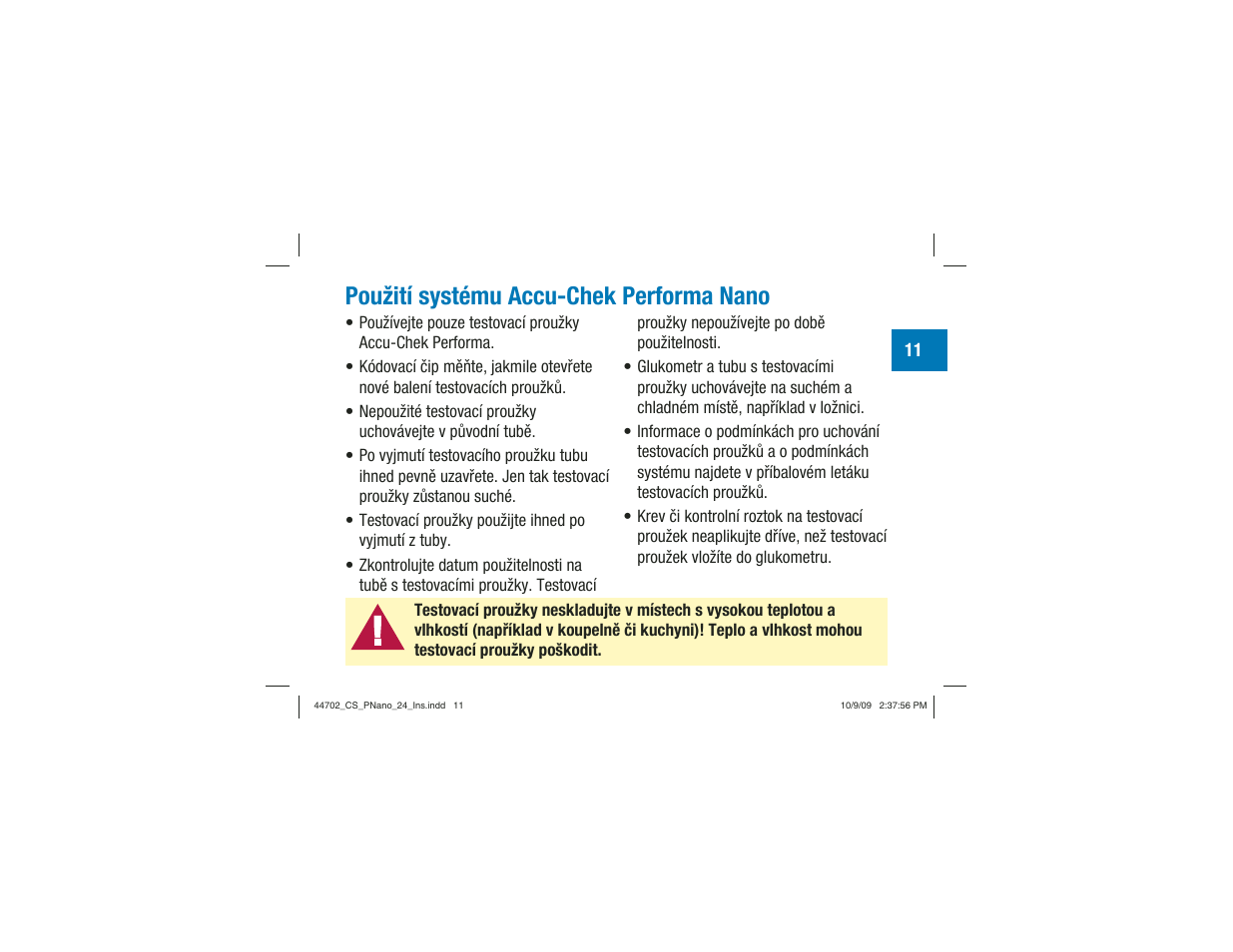 Použití systému accu-chek performa nano | Акку-Чек Перформа Нано User Manual | Page 177 / 332
