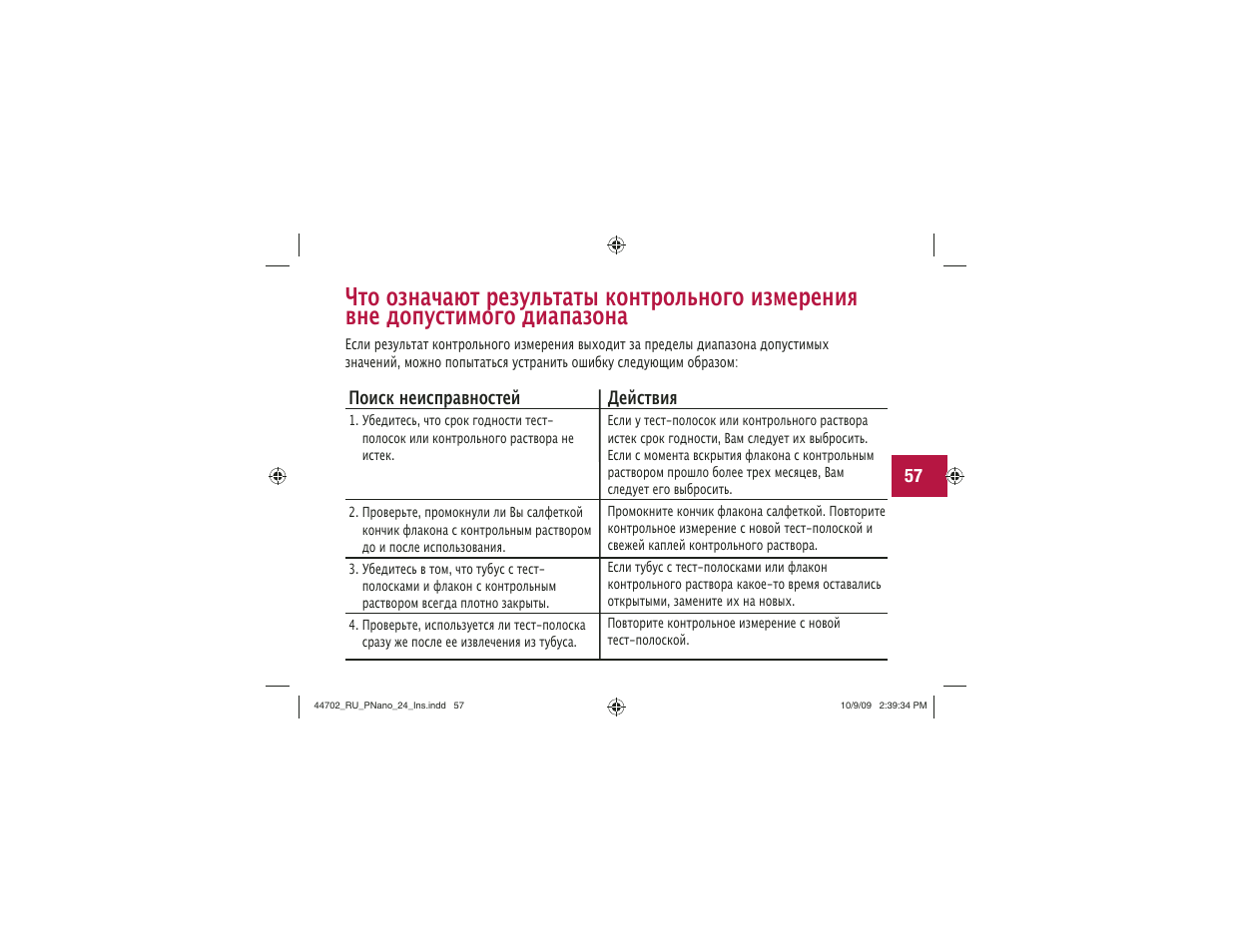 Акку-Чек Перформа Нано User Manual | Page 305 / 332