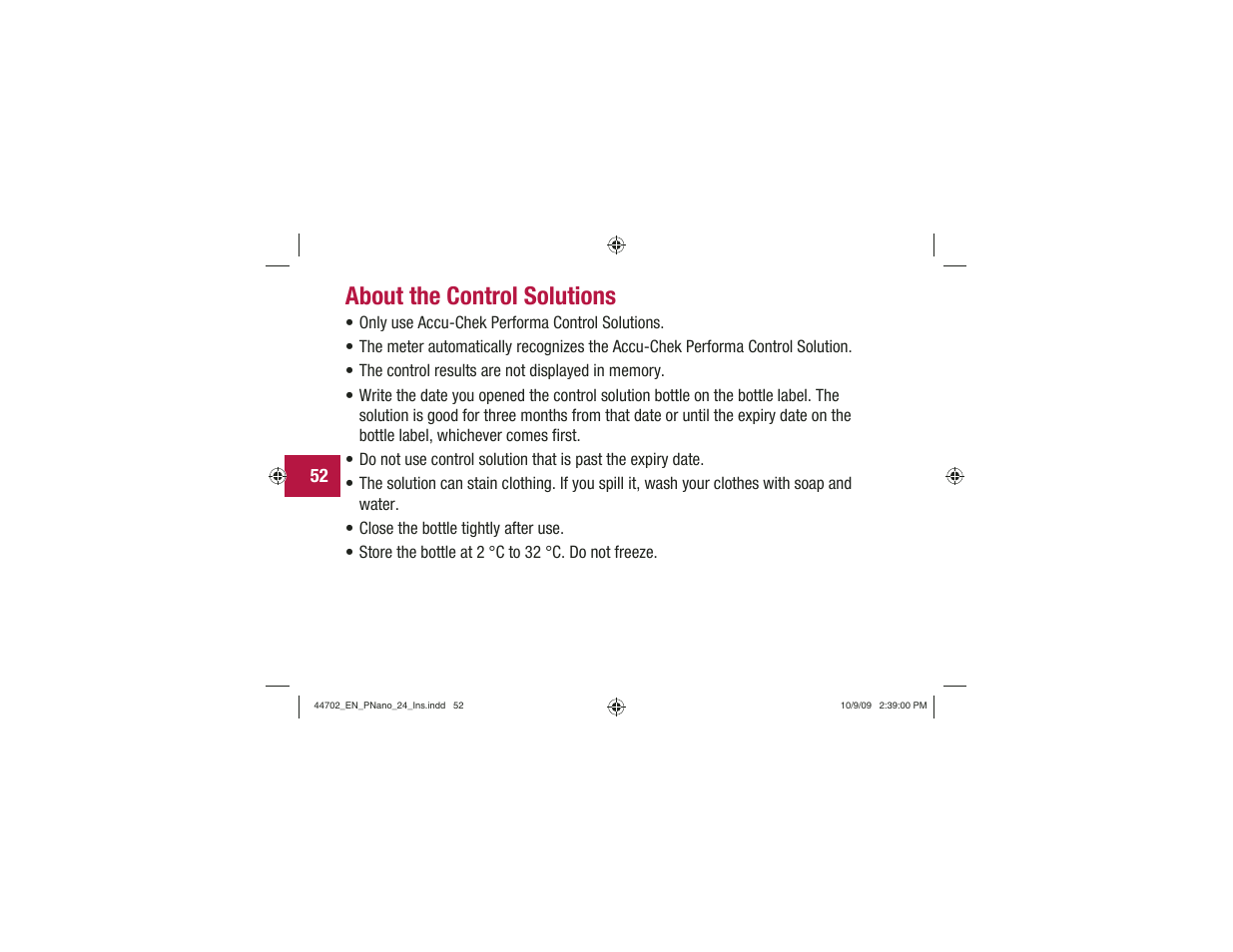 About the control solutions | Акку-Чек Перформа Нано User Manual | Page 54 / 332