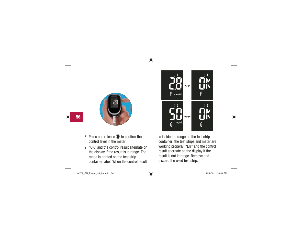 Акку-Чек Перформа Нано User Manual | Page 58 / 332