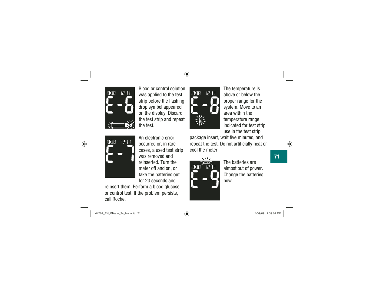 Акку-Чек Перформа Нано User Manual | Page 73 / 332