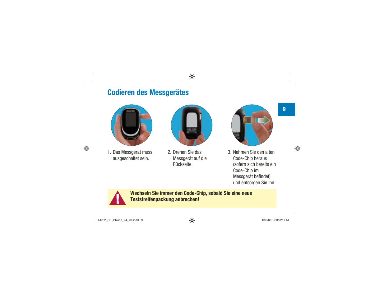 Codieren des messgerätes | Акку-Чек Перформа Нано User Manual | Page 93 / 332