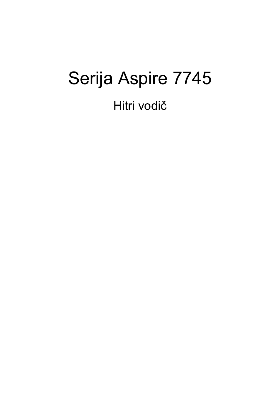 Slovenski, Serija aspire 7745 | Acer Aspire 7745Z User Manual | Page 197 / 376