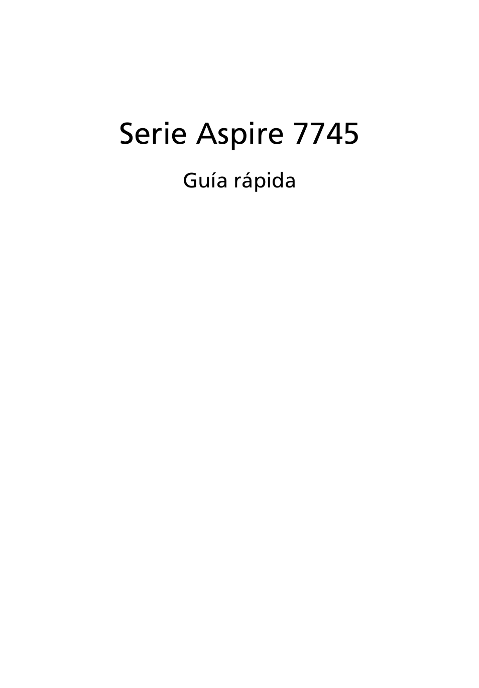 Español, Serie aspire 7745 | Acer Aspire 7745Z User Manual | Page 51 / 376