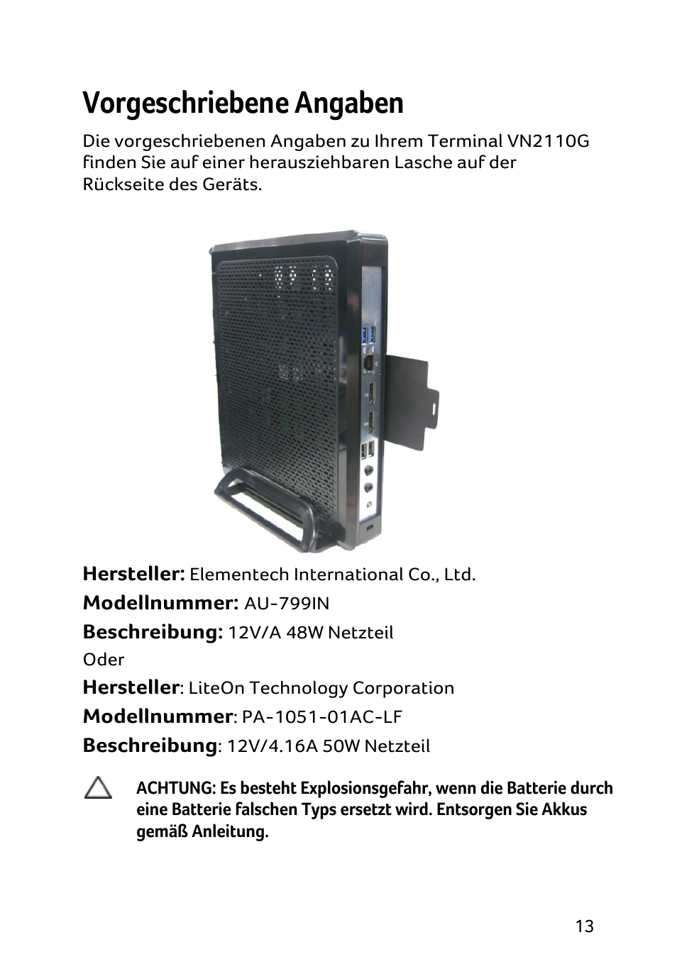 Vorgeschriebene angaben | Acer X1240 User Manual | Page 29 / 130