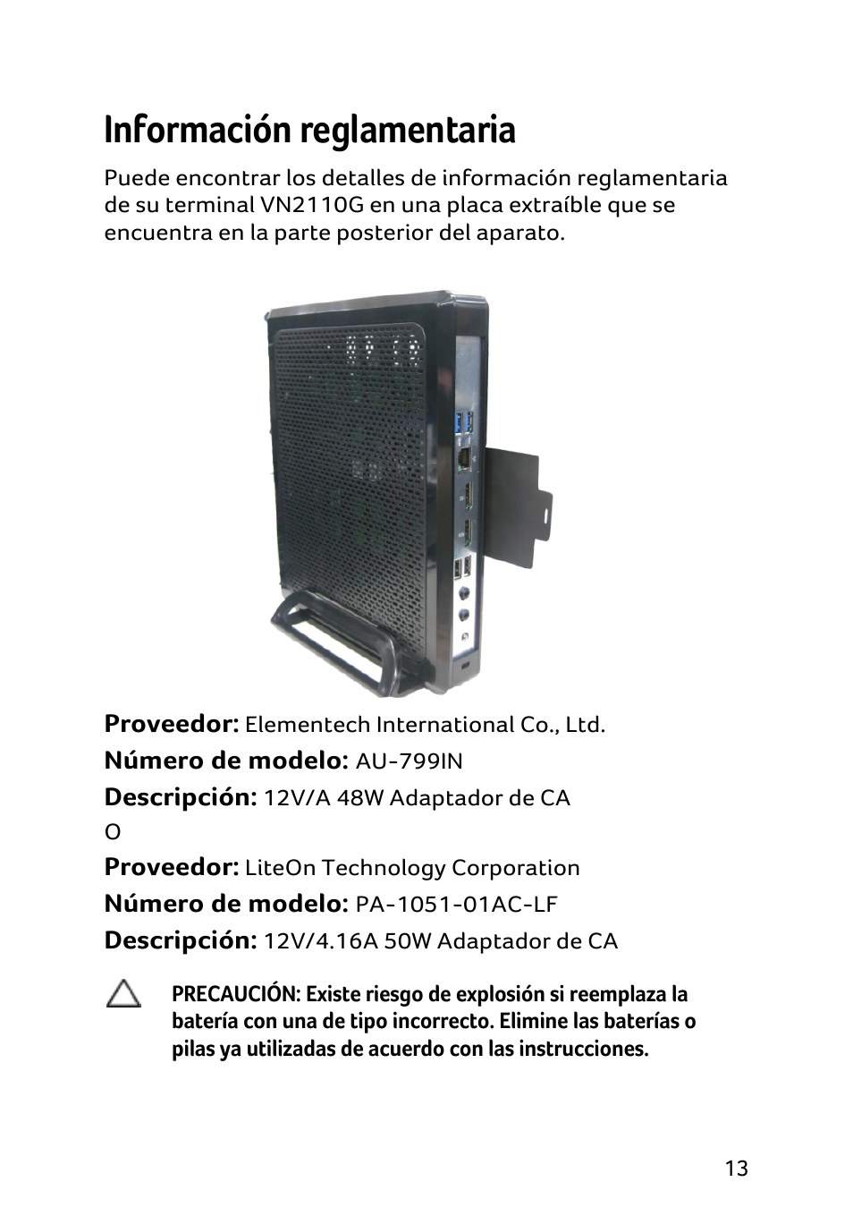 Información reglamentaria | Acer X1240 User Manual | Page 43 / 130