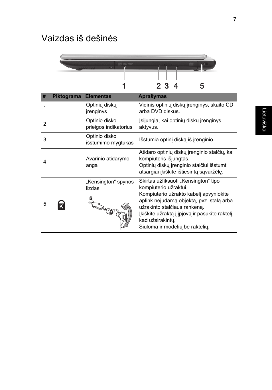 Vaizdas iš dešinės | Acer Aspire V5-471PG User Manual | Page 274 / 357