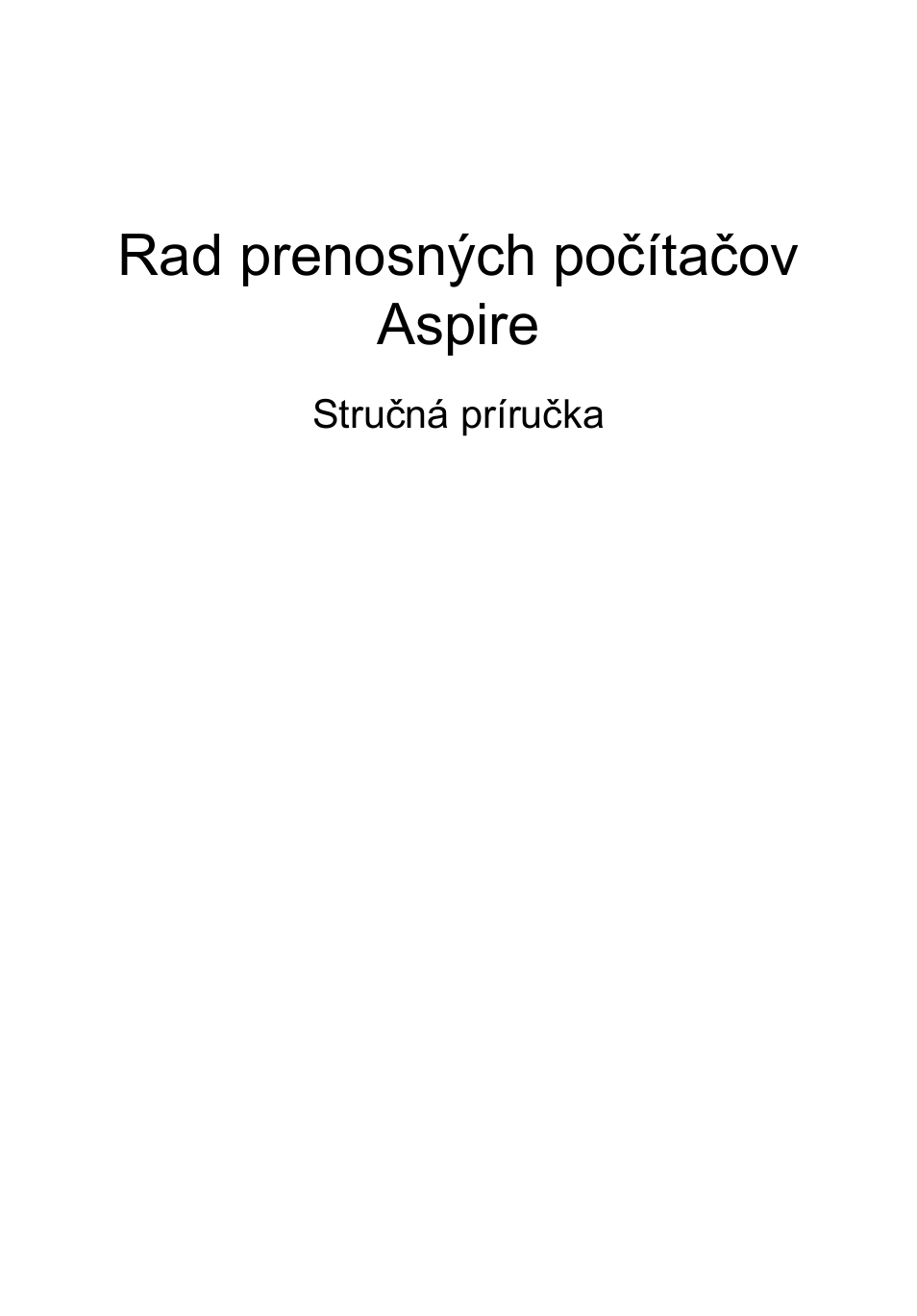 Slovenčina, Rad prenosných počítačov aspire | Acer Aspire 5250 User Manual | Page 157 / 315