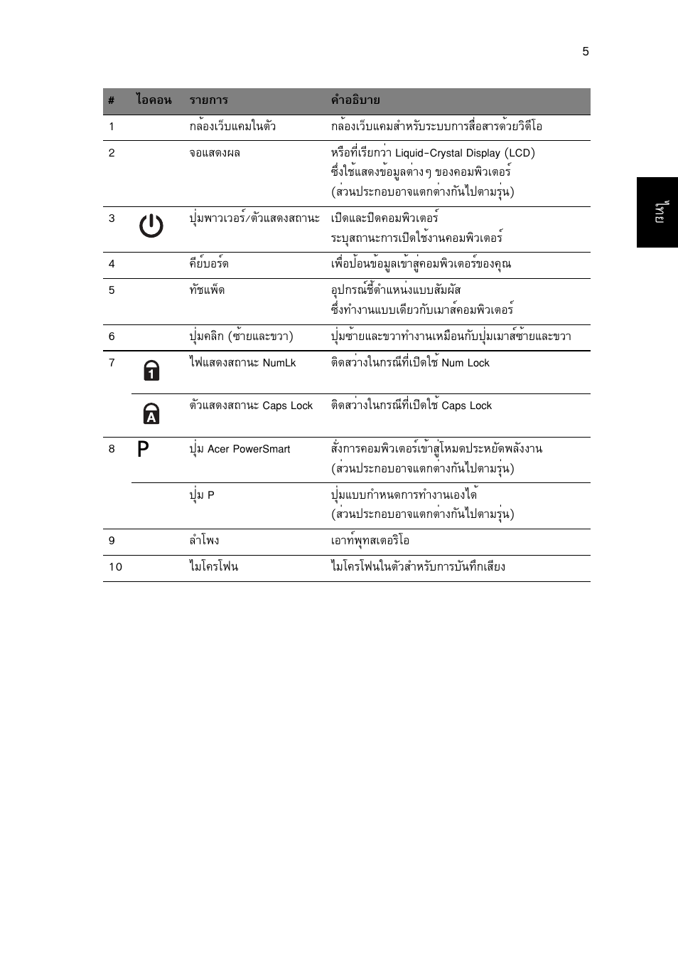 Acer Aspire 3830TG User Manual | Page 311 / 316