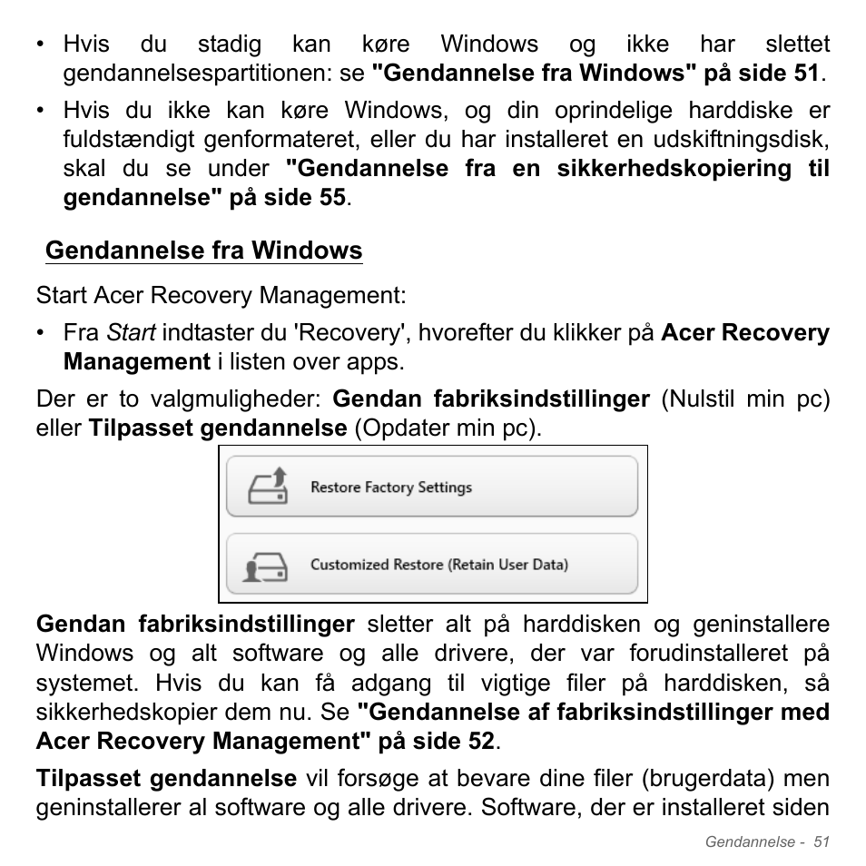 Gendannelse fra windows | Acer Aspire V5-571PG User Manual | Page 1033 / 3604