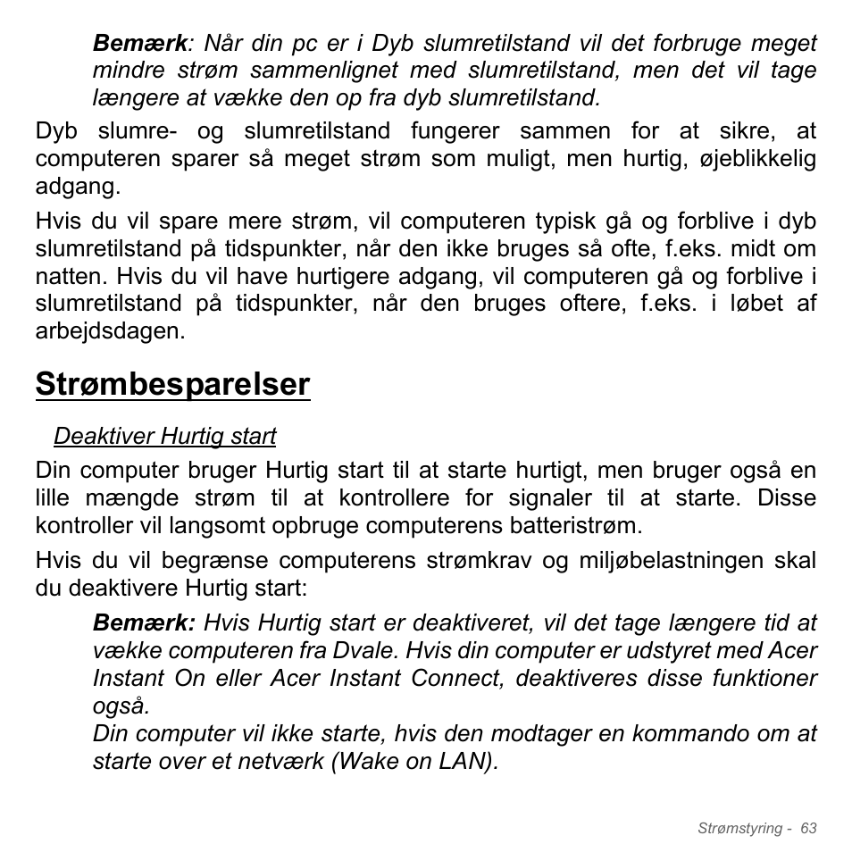 Strømbesparelser | Acer Aspire V5-571PG User Manual | Page 1045 / 3604