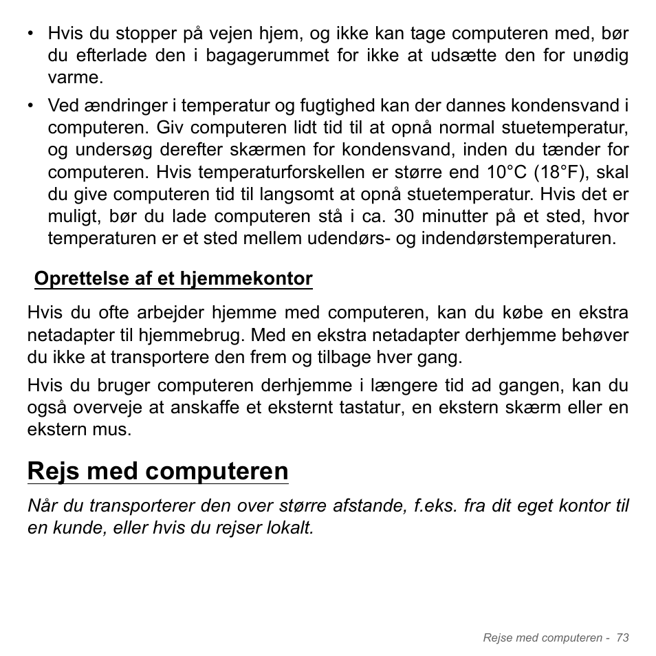 Oprettelse af et hjemmekontor, Rejs med computeren | Acer Aspire V5-571PG User Manual | Page 1055 / 3604